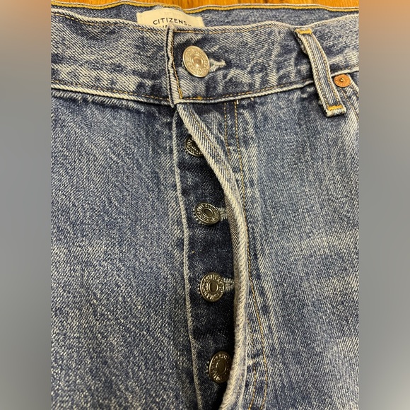 Citizens of Humanity Emery Crop Relaxed Straight In Crescent Size 31 Button Fly - Picture 6 of 9